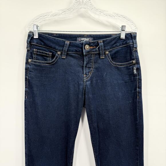 Silver Jeans Co Suki Slim Boot Jeans Womens 30 Dark Wash Bootcut Stretch - Picture 2 of 12